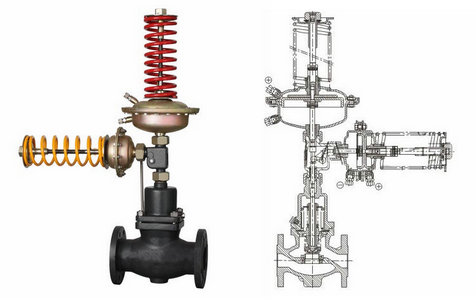 自力式壓力、壓差組合閥結(jié)構(gòu)圖